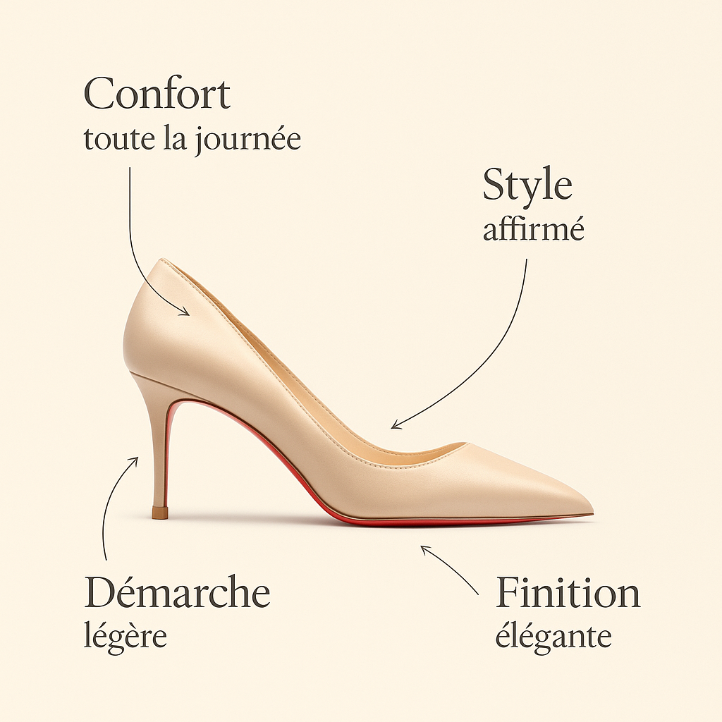 Escarpin Beige Confortable