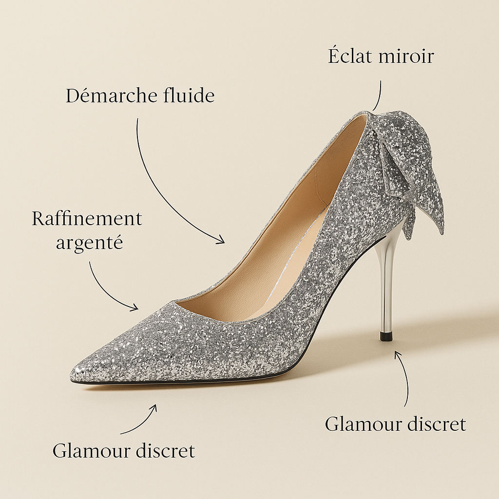 Escarpins Paillettes argent