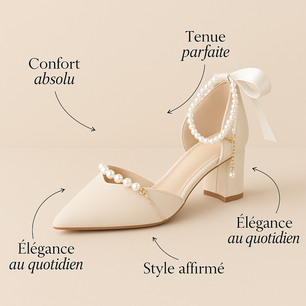 Escarpin Perle