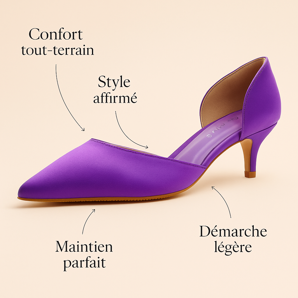 Escarpin Petit Talon Tendance