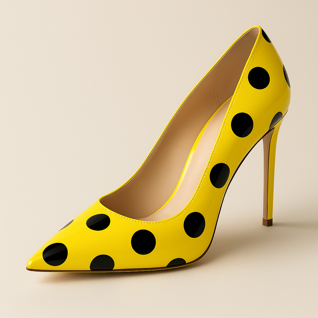 Escarpin Jaune & Noir
