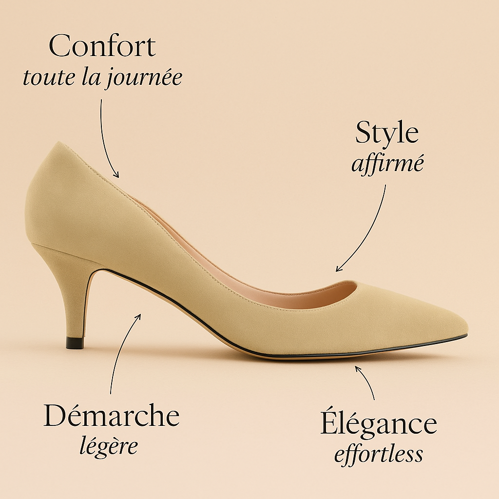 Escarpin Petit Talon Tendance
