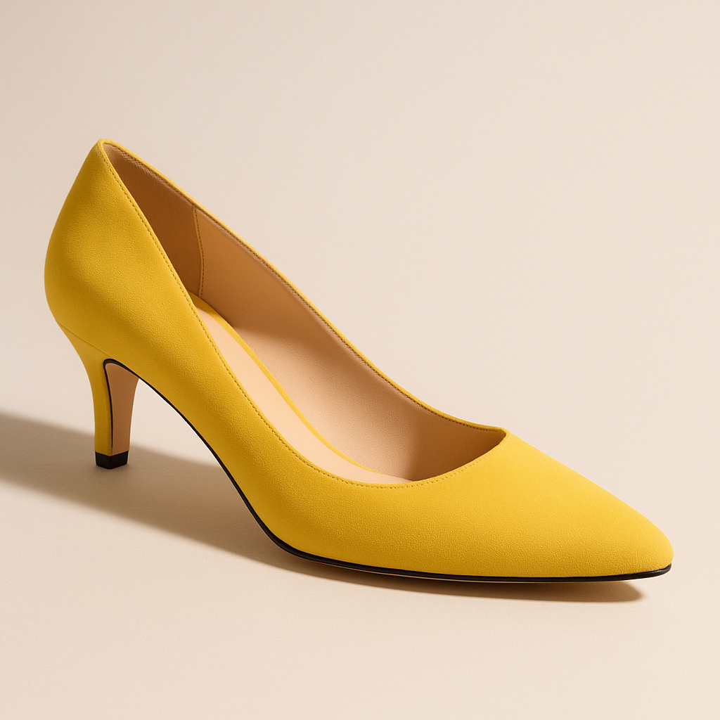 Escarpin Jaune Petit Talon