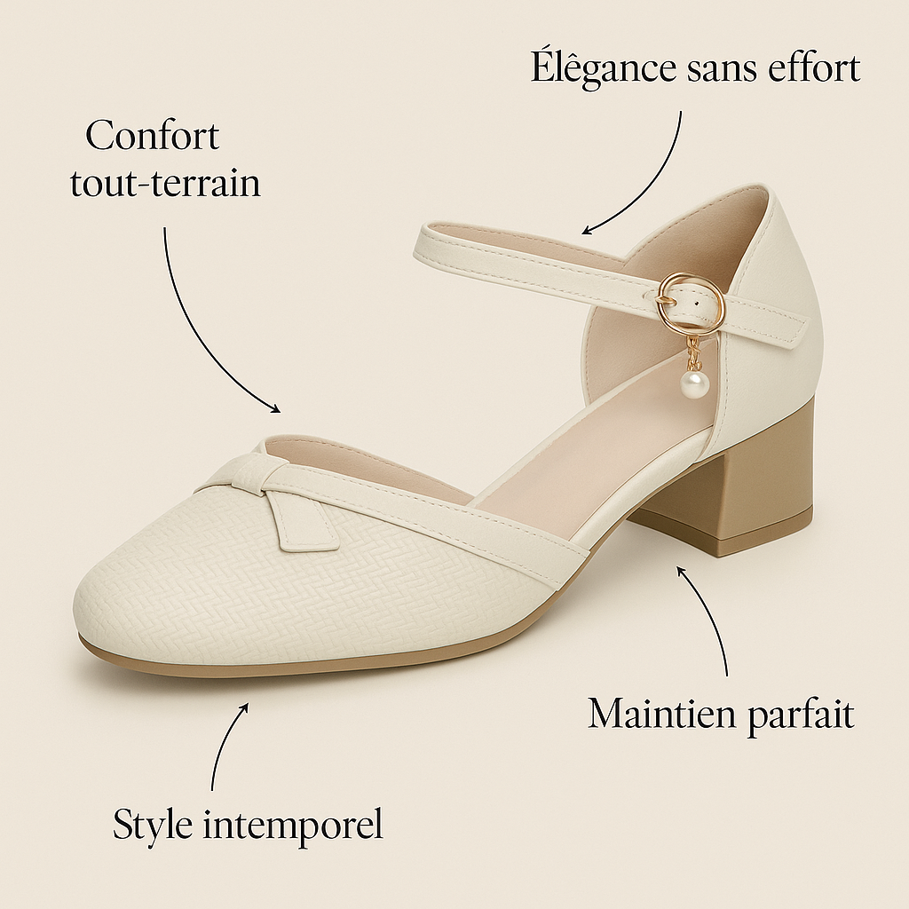 Escarpin Slingback Talon Carre