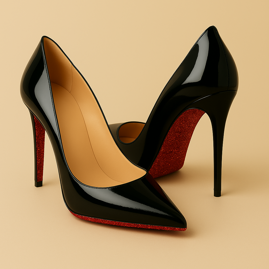 Escarpin Semelle Rouge Paillette