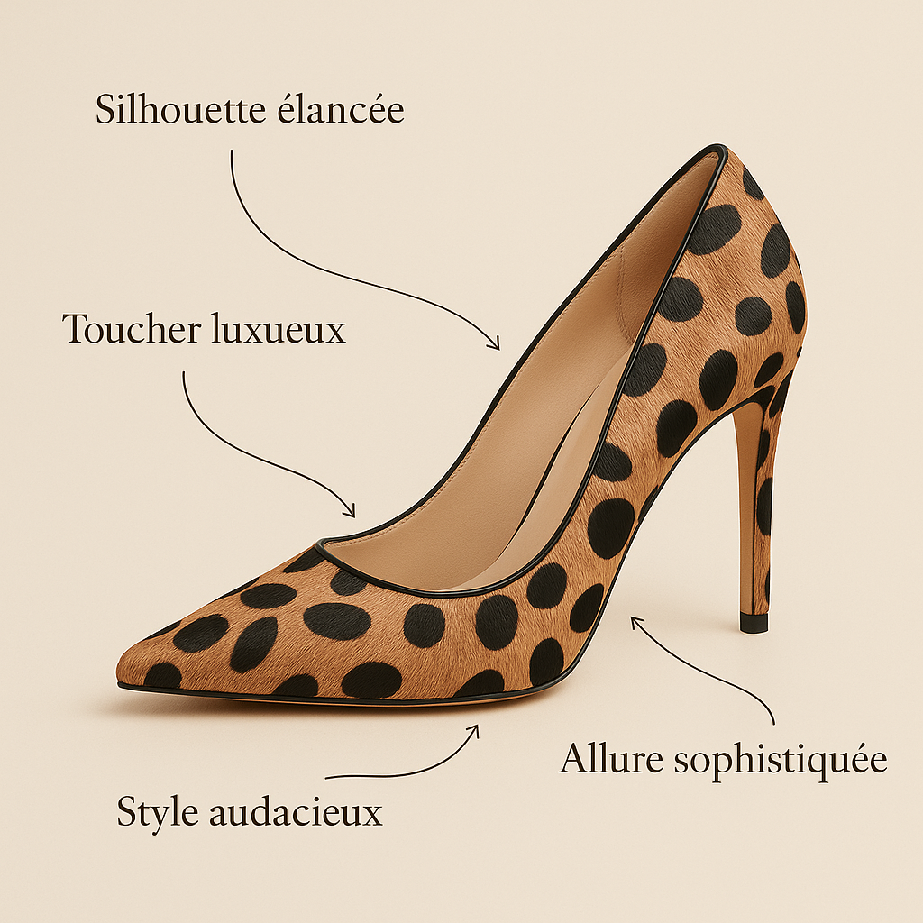 Escarpin Motif Leopard benefice