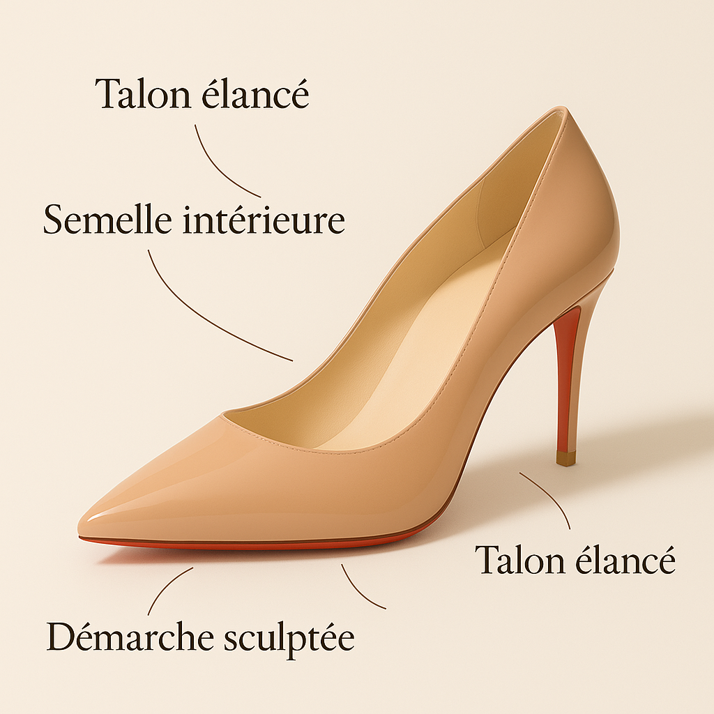 Escarpins Roses Semelle Rouge benefices