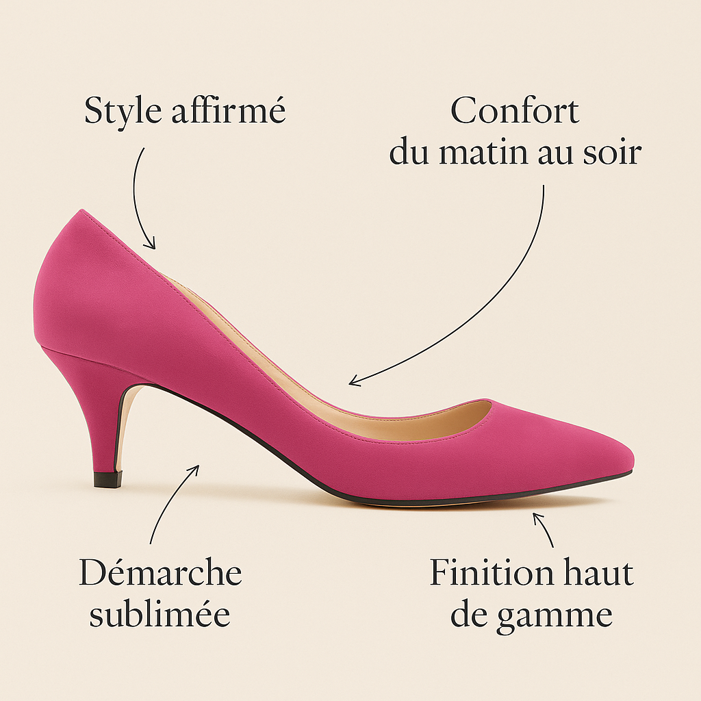 Escarpin Rose Petit Talon