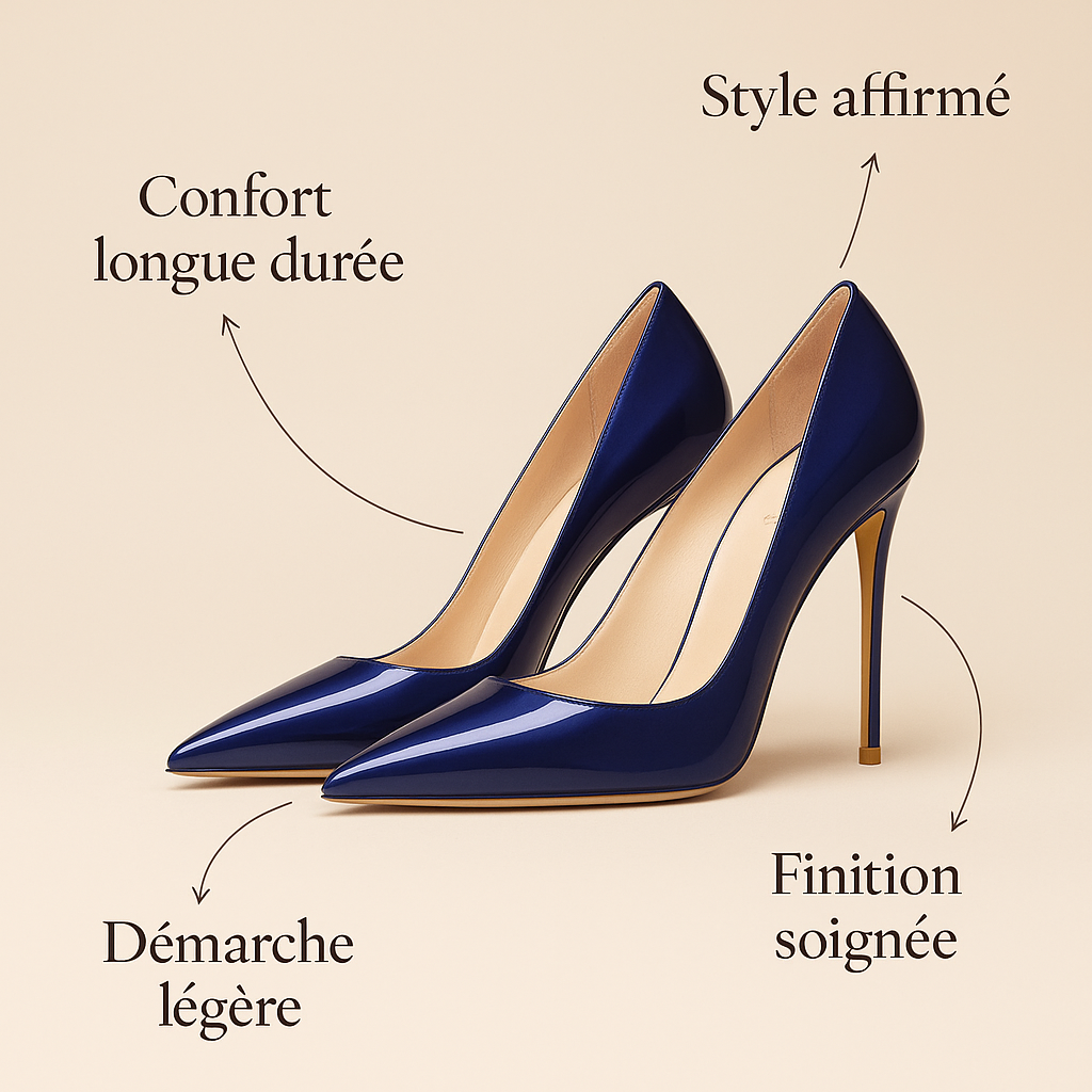 Escarpin Bleu Electrique