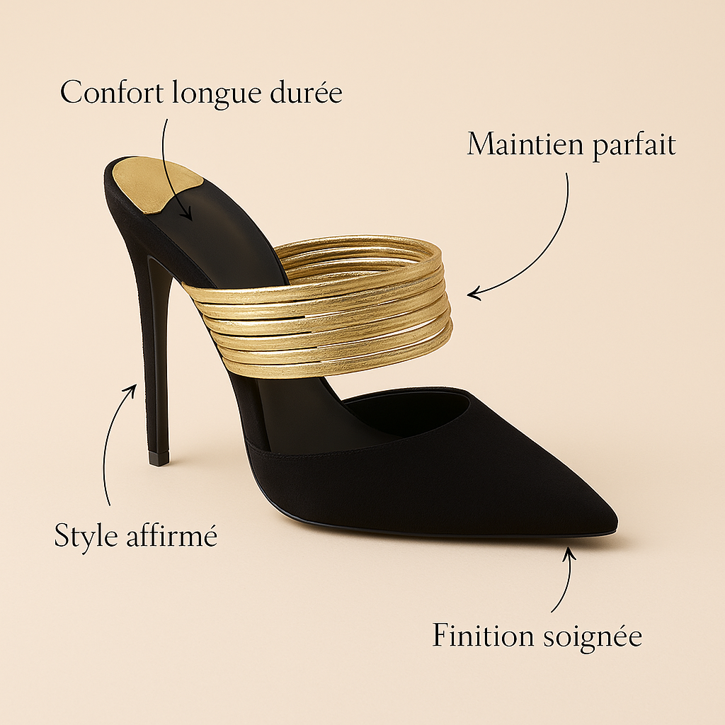 Escarpin Noir Haut Talon