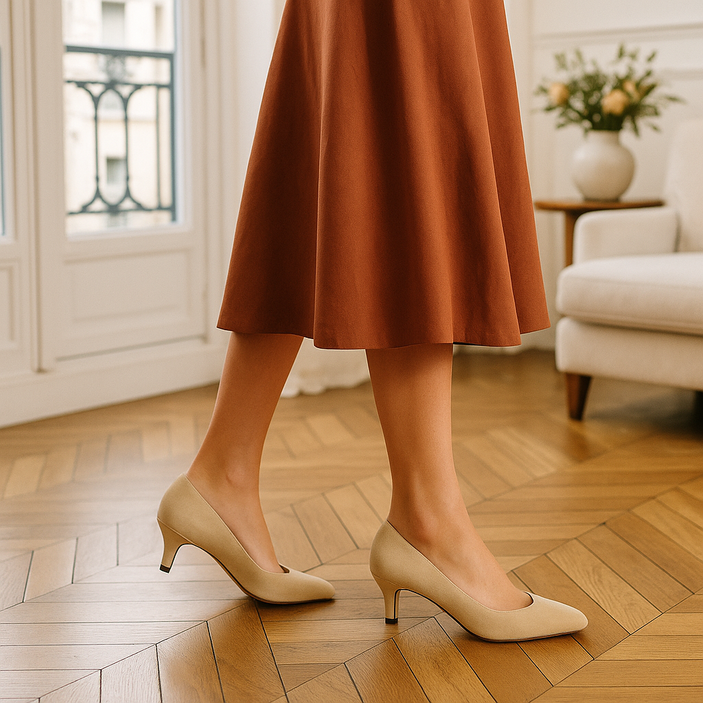 Escarpin Petit Talon Tendance