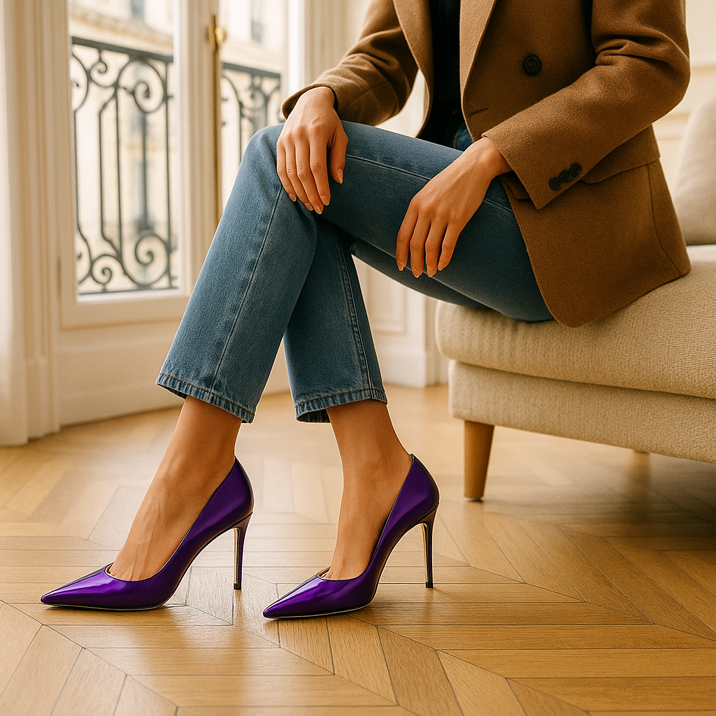 Escarpin Mauve
