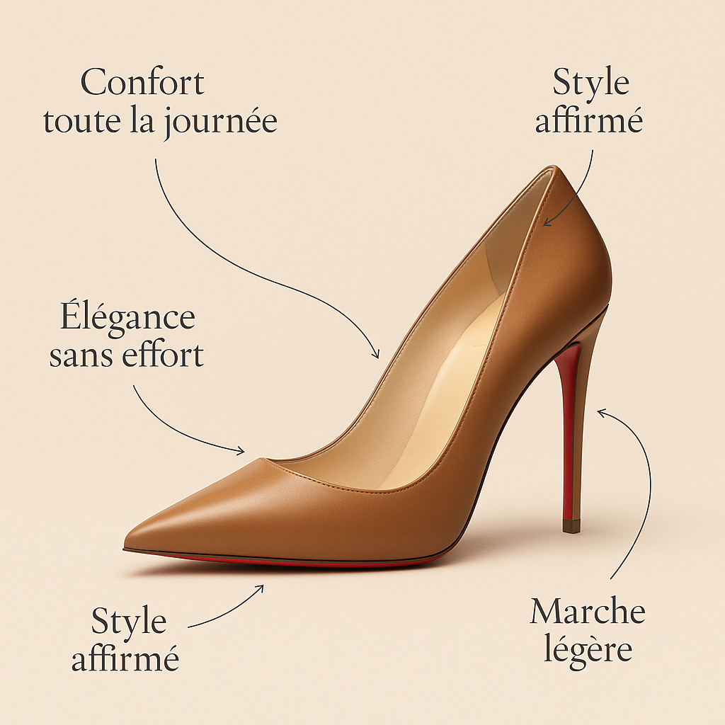 Escarpin Cuir Marron