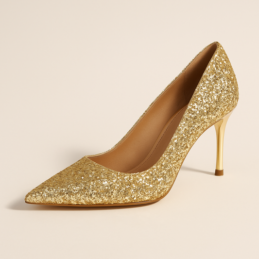 Escarpin Or Paillette
