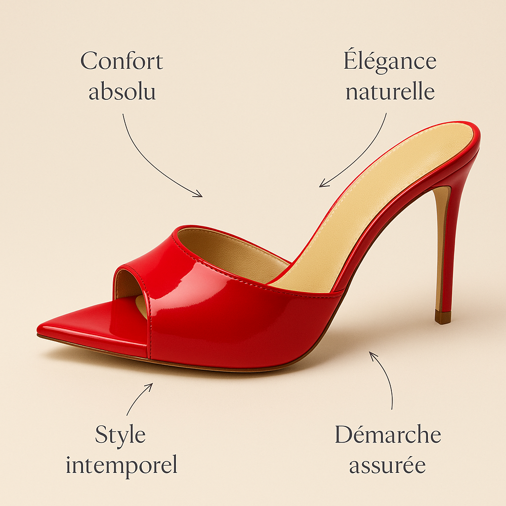 Escarpin Rouge Confortable