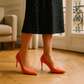 Escarpin Orange Corail