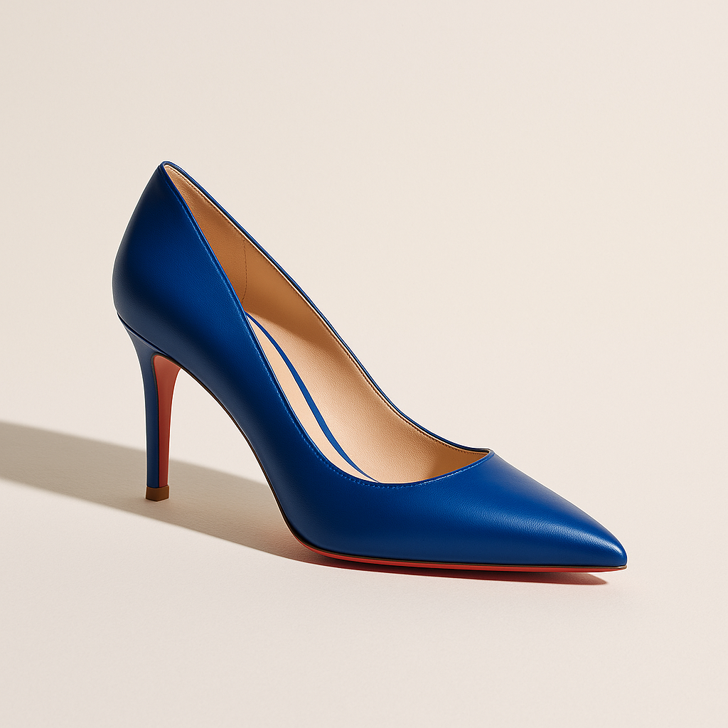 Escarpin Bleu Roi