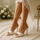Escarpin Blanc Ouvert