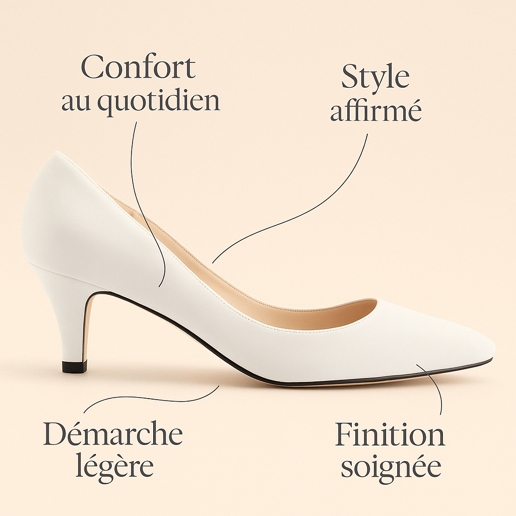 Escarpin Blanc Mariage Confortable