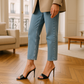 Escarpin noir ouvert