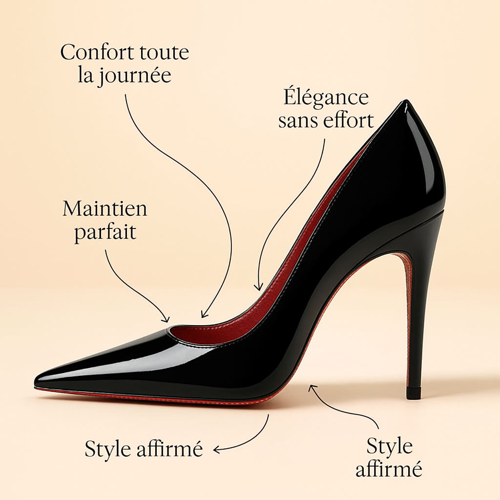 Escarpin Semelle Rouge Paillette