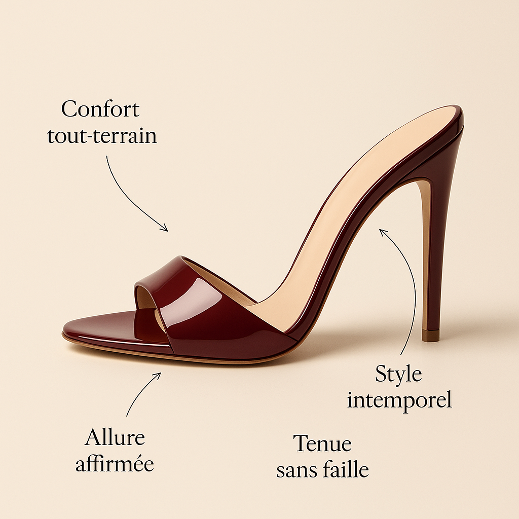 Escarpin Rouge Bordeau