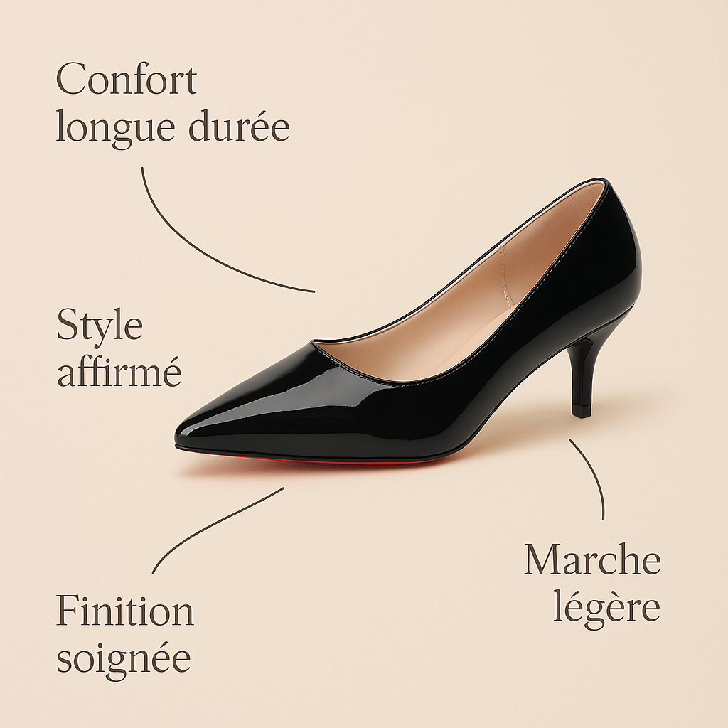 Escarpin Petit talon Semelle Rouge