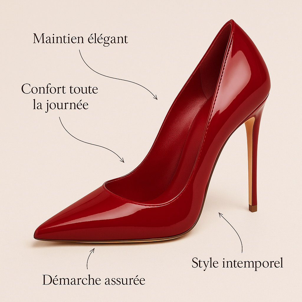 Mellow Yellow Escarpins Bordeaux Vernis Escarpins Beige Mellow