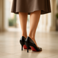 Escarpin Petit talon Semelle Rouge