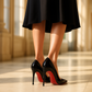 Escarpin Semelle Rouge Paillette