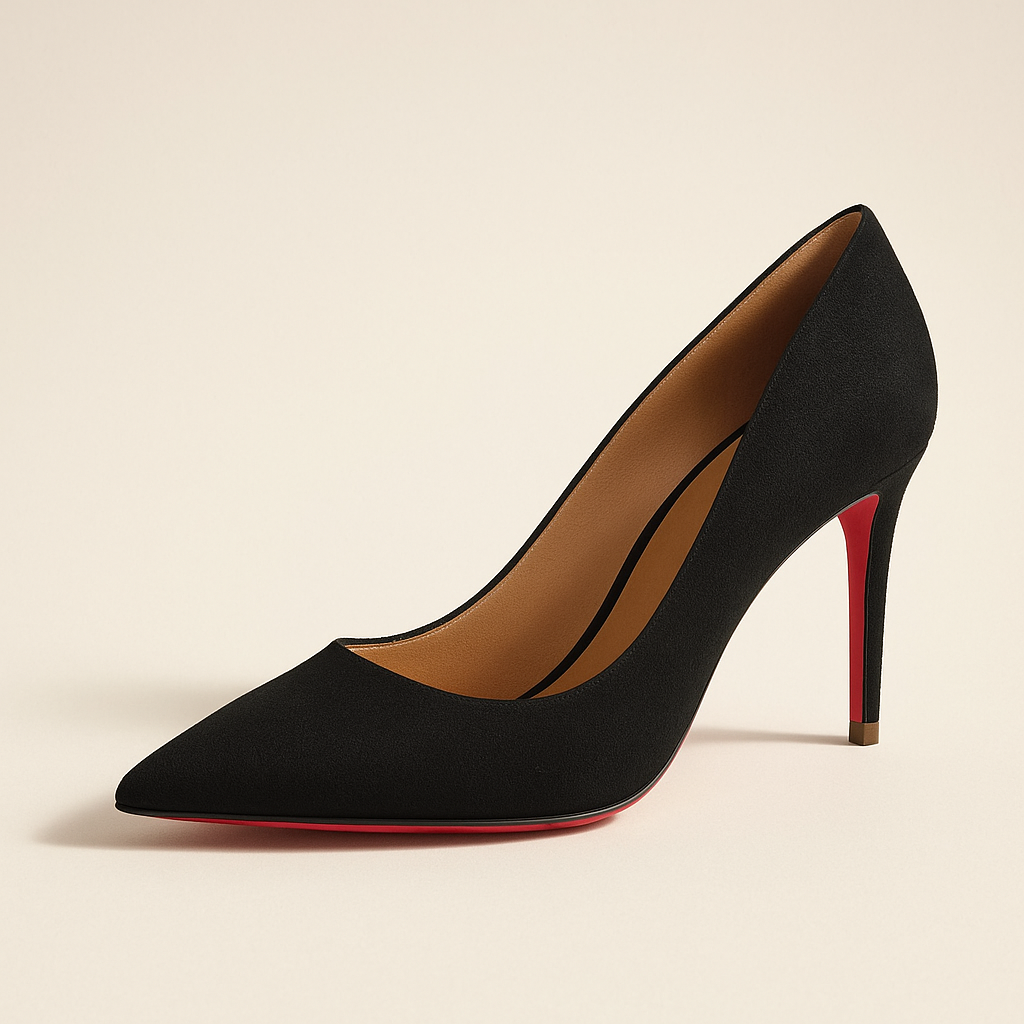 Escarpin Noir Daim