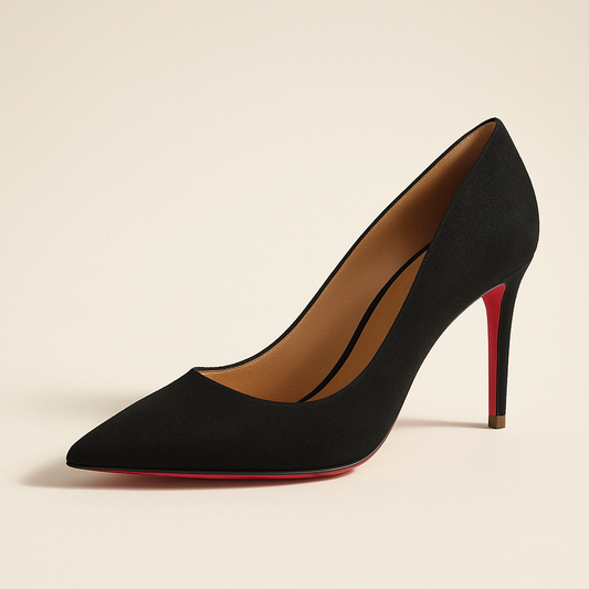 Escarpin Noir Daim