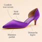 Escarpin Petit Talon Tendance