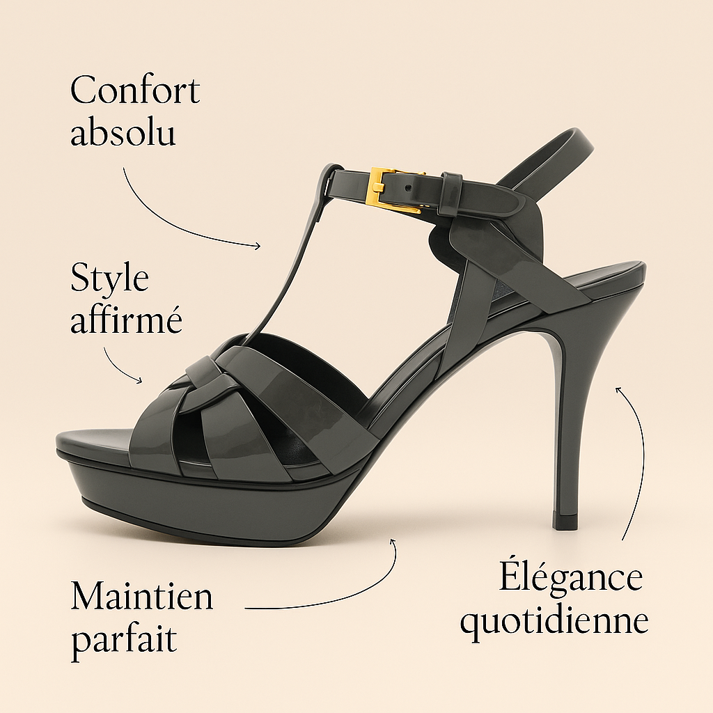 Escarpin Plateforme Noir