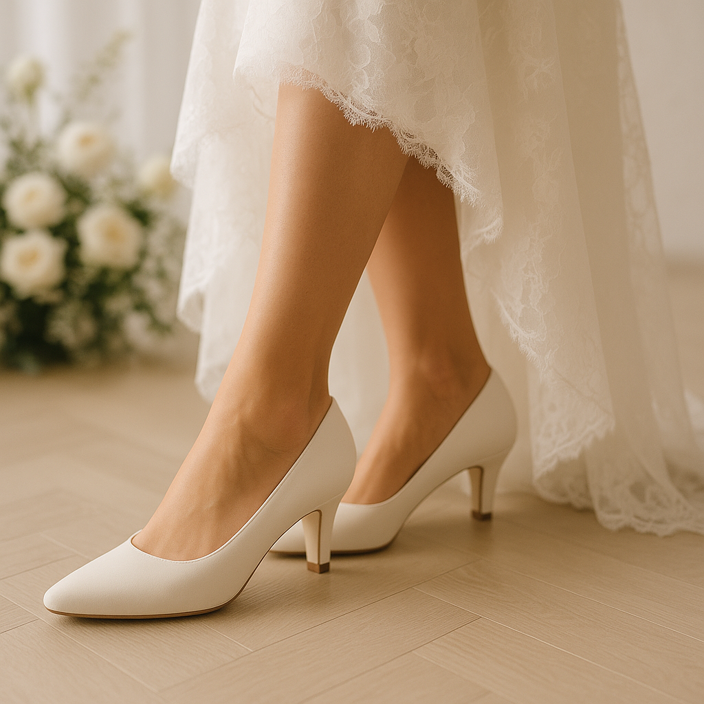 Escarpin Blanc Mariage Confortable