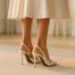 Escarpin Blanc avec  Dentelle