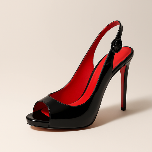 Escarpin Ouvert Noir