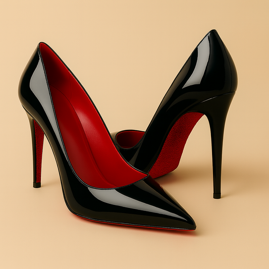 Escarpins Noir  avec Semelle Rouge