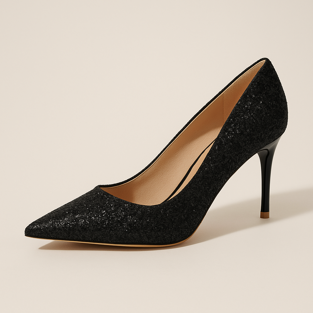 Escarpin Paillette Petit Talon