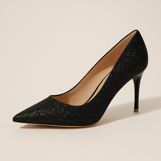Escarpin Paillette Petit Talon