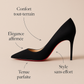 Escarpin Noir Daim