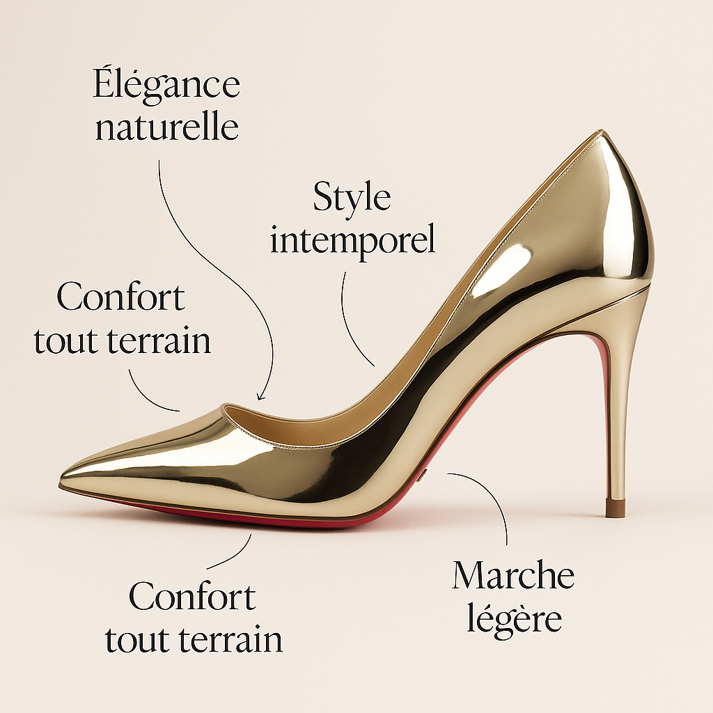 Escarpin Gris Argent