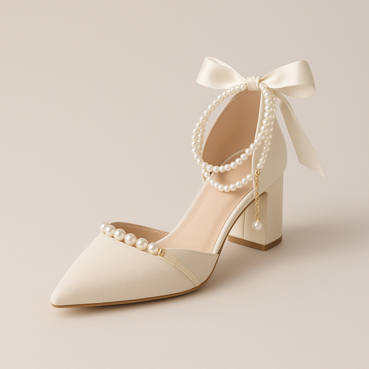 Escarpin Perle