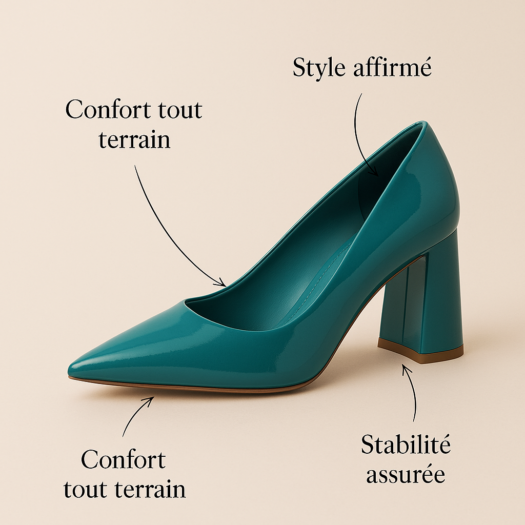 Escarpin Turquoise