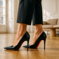 Escarpin Semelle Rouge Paillette