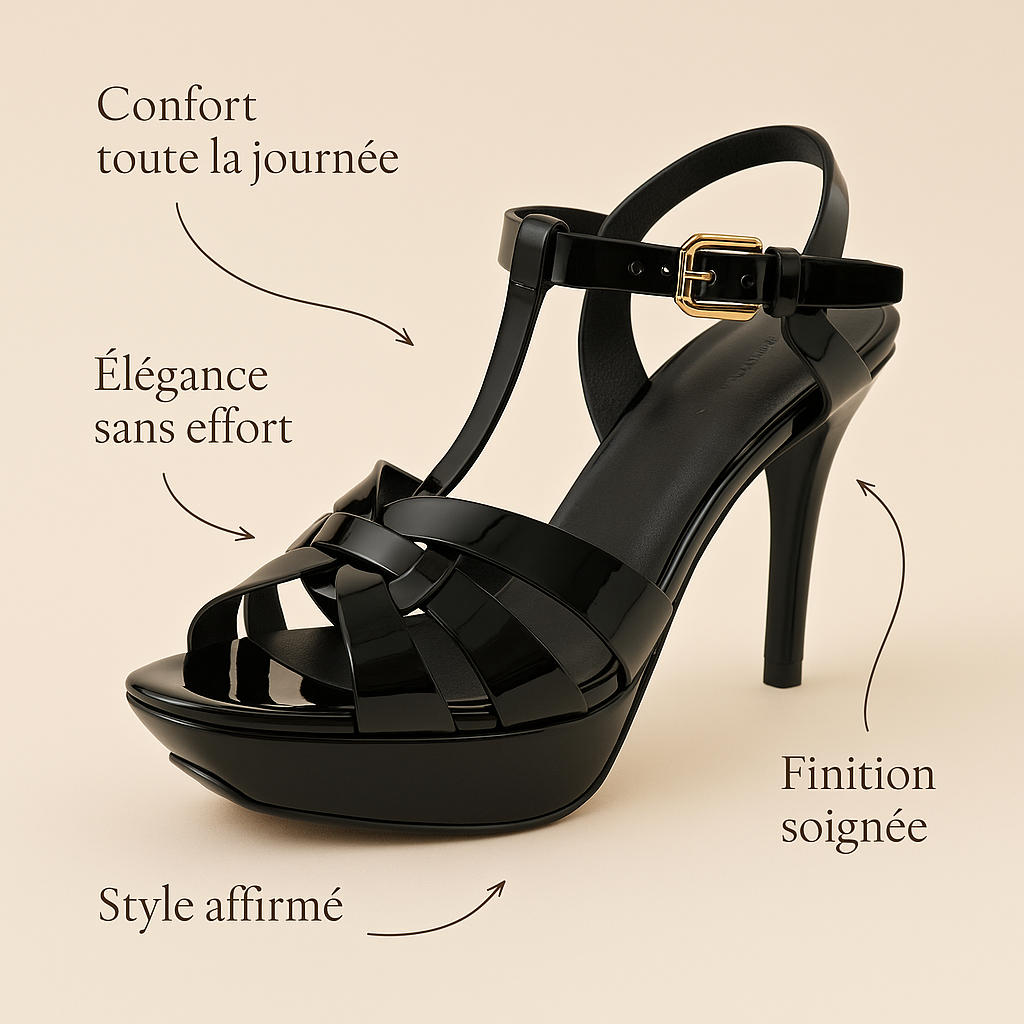 Escarpin Compensé Noir