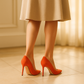 Escarpin Orange Corail