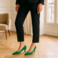Escarpin Vert Petit Talon