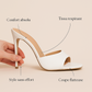 Escarpin Blanc Ouvert