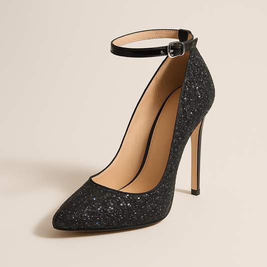 Escarpin Noir Pailleté